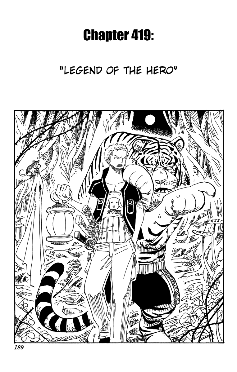 One Piece, Chapter 419 image 01